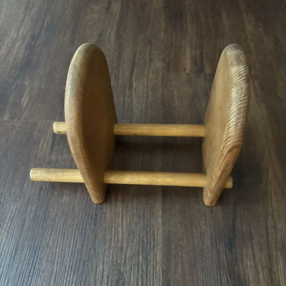 Vintage Handmade Wooden Retro Slider Rack Vinyl Book Granny Cottage Whimsy Y2K